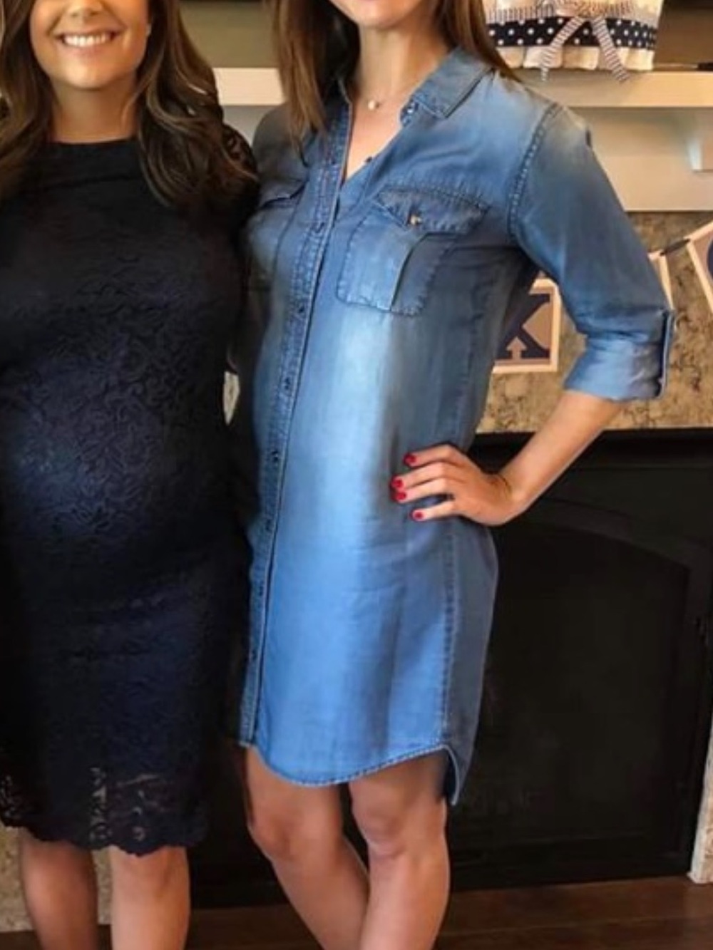 Cremieux Tencel Chambray Shirt Dress Small Denim Blue Button Front - Picture 5 of 5